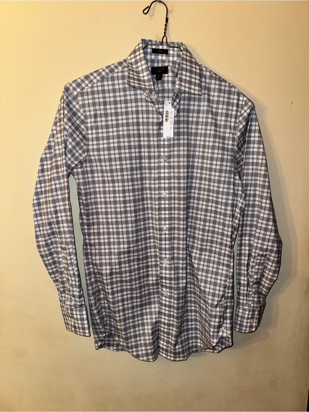 J Crew Men’s Ludlow Dress Shirt in Plaid, Slim 14 1/2 x 32 - Picture 1 of 3